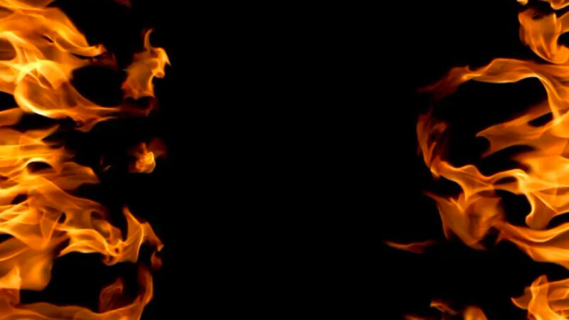 Fire Border iPhone | Black Flame Texture wallpaper 4K