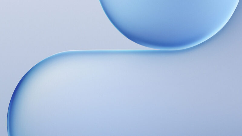 Fluid Blue Shapes iPhone | Pale Glossy Curves wallpaper 4K