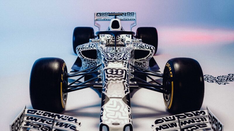 Formula 1 Race Car | Abstract Livery iPhone wallpaper 4K