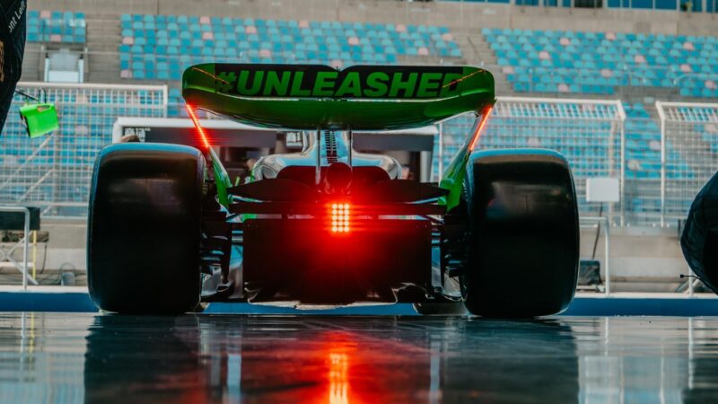 Formula Car Rear Wing | Racing iPhone Scene wallpaper 4K