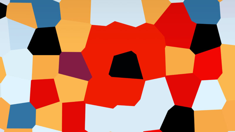 Mosaic Geometric Shapes | Colorful iPhone Design wallpaper 4K