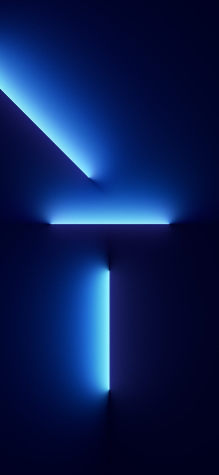 Geometric Space Blue Light | iPhone Modern Abstract wallpaper 4K