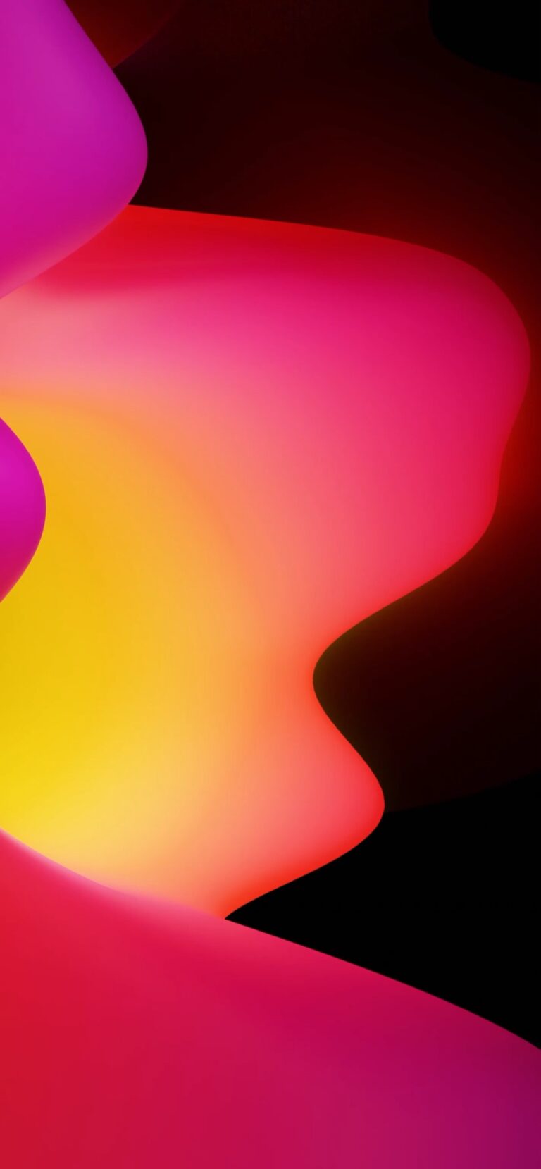 Gradient Abstract Shapes | Soft Color iPhone wallpaper 4K