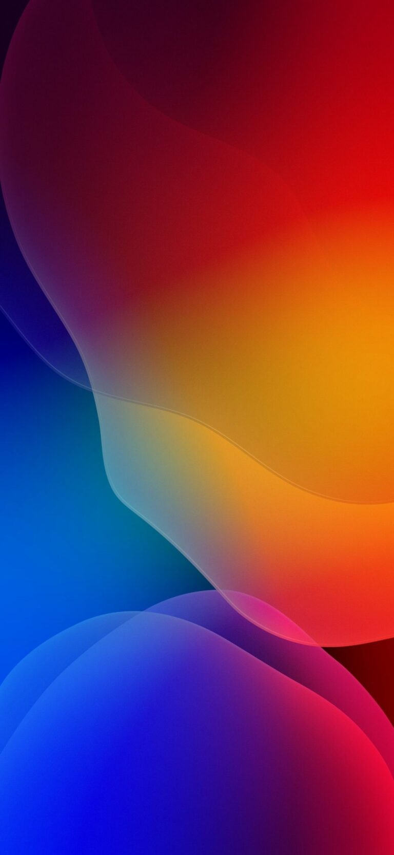 Gradient Layers iPhone | Red Yellow Blue Blend wallpaper 4K