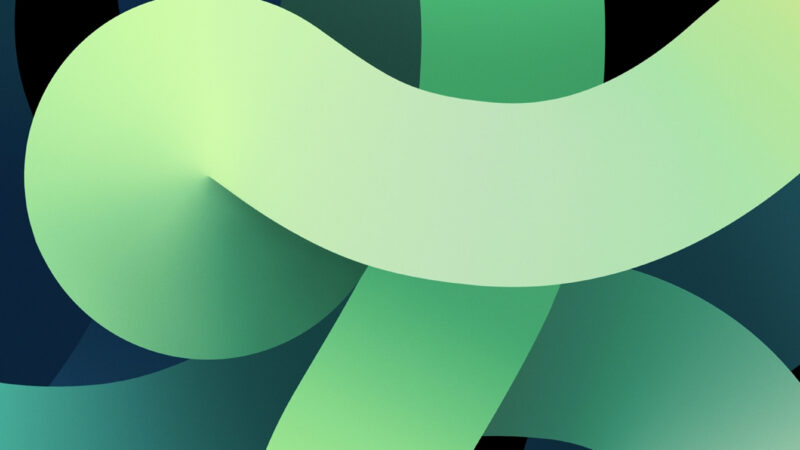 Gradient Ribbons iPhone | Smooth Abstract Curves wallpaper 4K