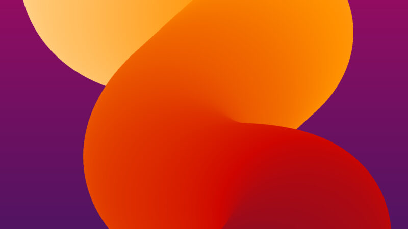 Gradient Shapes iPhone | Orange Purple Abstract wallpaper 4K