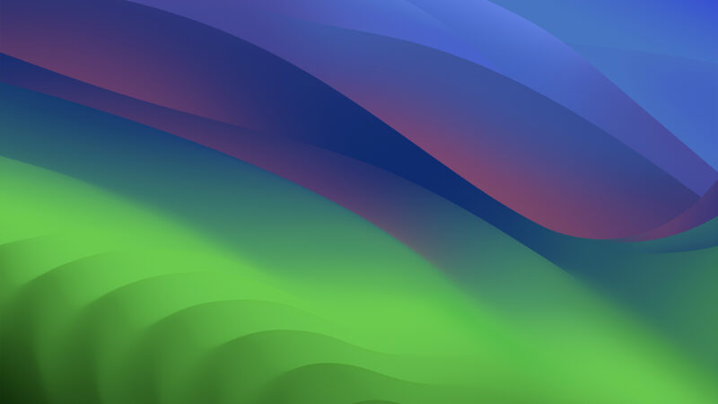 Gradient Waves iPhone | Blue Green Red Flow wallpaper 4K