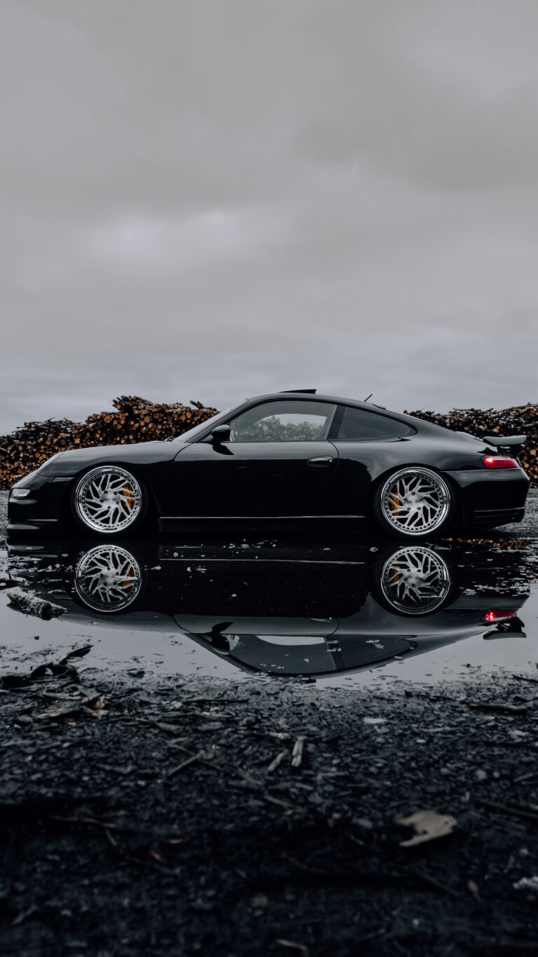 Gray Sports Car iPhone Wallpaper 4K HD Dark Minimal wallpaper 4K