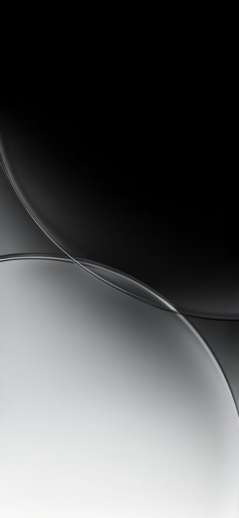 Gray Gradient Waves | Smooth Abstract iPhone wallpaper 4K