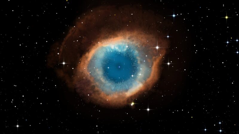 Helix Nebula Stares Like A Cosmic Eye wallpaper 4K