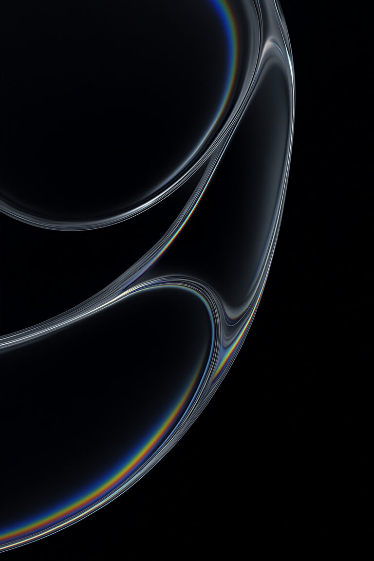 Iridescent Curves iPhone | Abstract Flowing Art wallpaper 4K