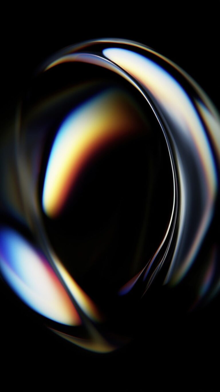Iridescent Bubble iPhone | Swirling Abstract Art wallpaper 4K