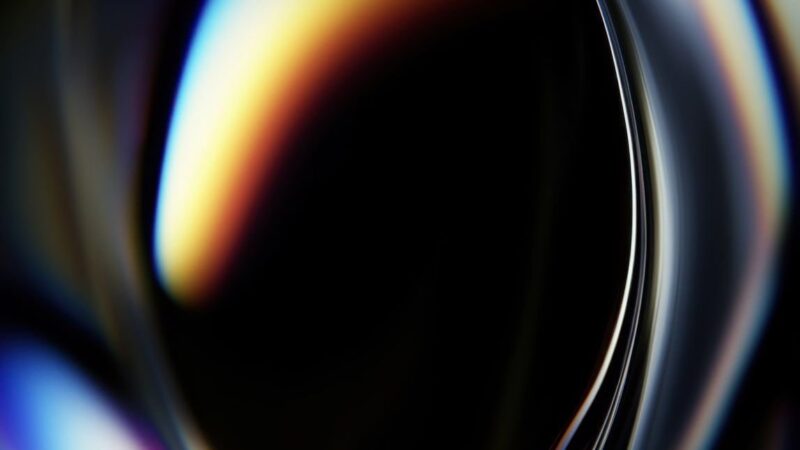 Iridescent Bubble iPhone | Swirling Abstract Art wallpaper 4K