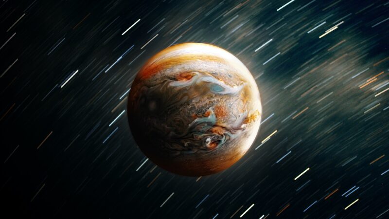 Jupiter Storms Rage In Digital Time wallpaper 4K