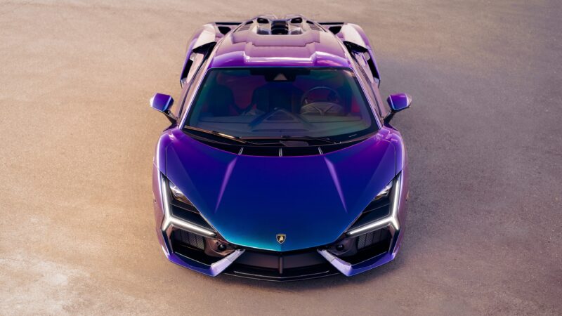 Lamborghini Revuelto | Purple Supercar Desktop wallpaper 4K