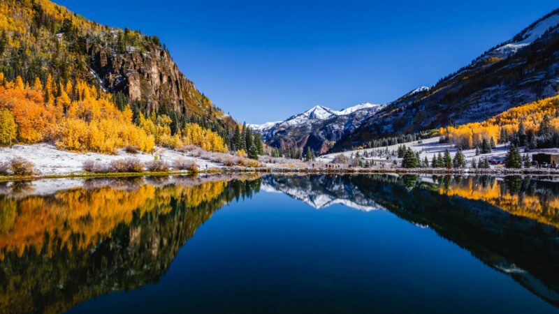 Maroon Bells Autumn | Colorado Mountain Desktop wallpaper 4K