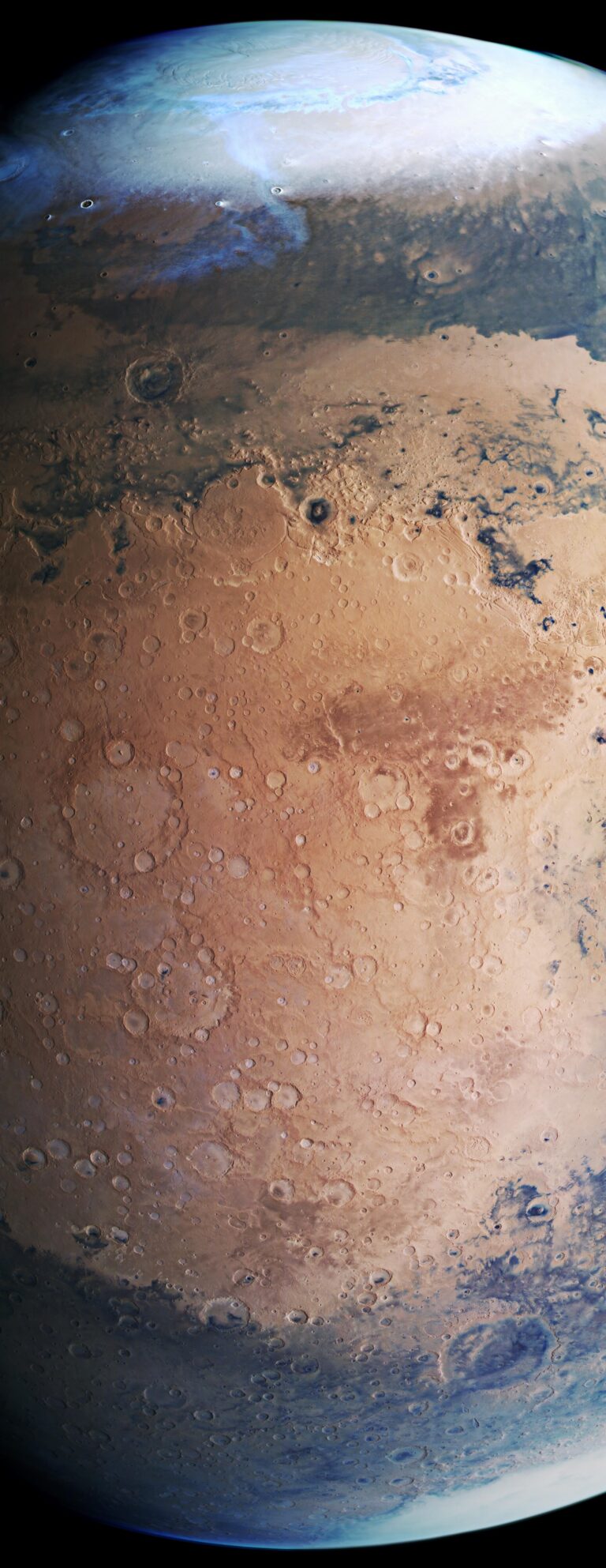 Mars Craters iPhone | Red Planet Surface View wallpaper 4K