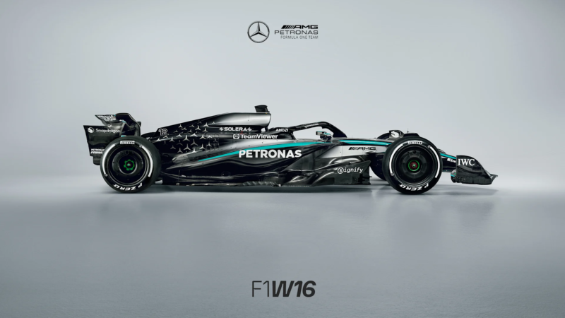 Mercedes AMG F1 Race Car Minimal Desktop Wallpaper 4K wallpaper 4K