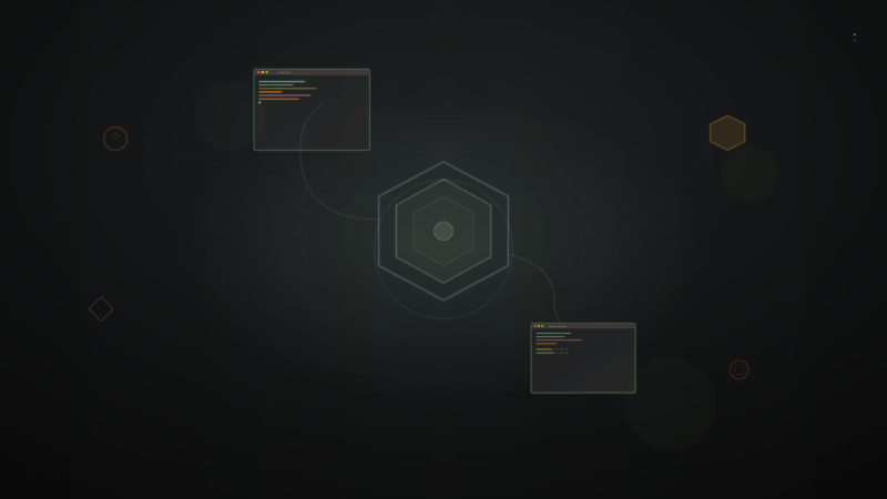 Dark Background With Computer Windows Desktop Wallpaper 4K wallpaper 4K