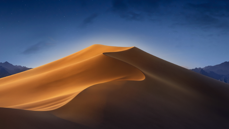 Mojave Desert Sand Dunes Fusion wallpaper 4K