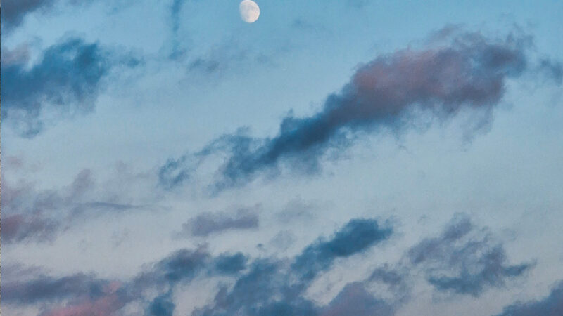 Moonlit Clouds Landscape iPhone | Dramatic Sky View wallpaper 4K
