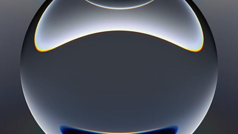 Glass Sphere Abstract iPhone Wallpaper 4K wallpaper 4K