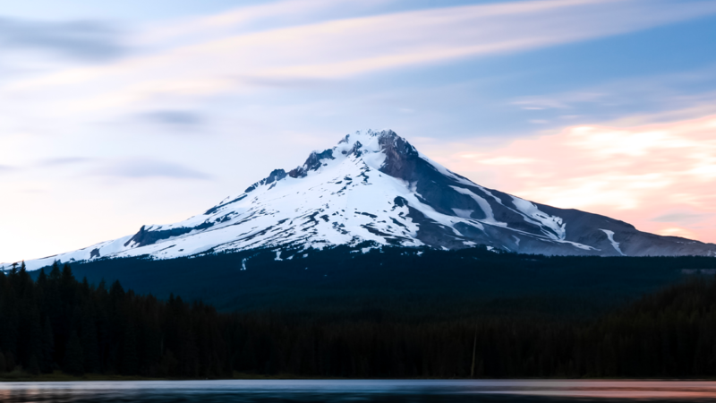 Mount Hood Reflection iPhone | Oregon Scenic View wallpaper 4K