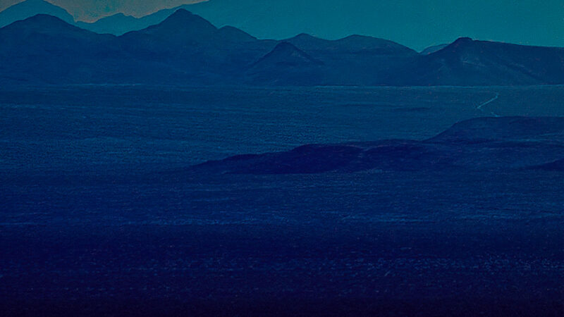 Sunset Mountain Range iPhone | Blue Teal Gradient wallpaper 4K