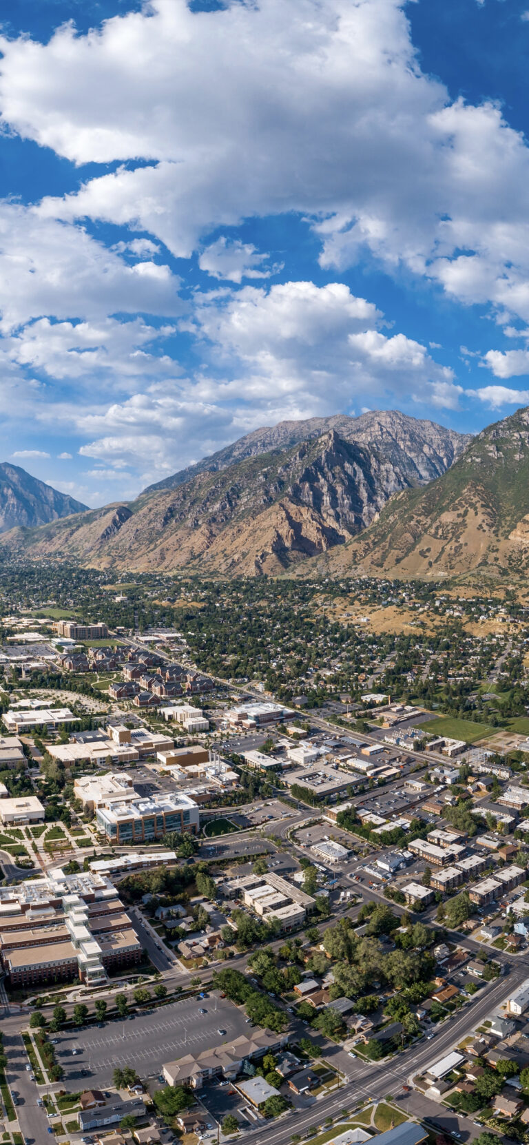 Mountain Townscape iPhone | Scenic City View wallpaper 4K