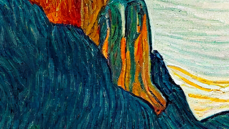 Painted Sky Waterfall | Mountain iPhone Vista wallpaper 4K