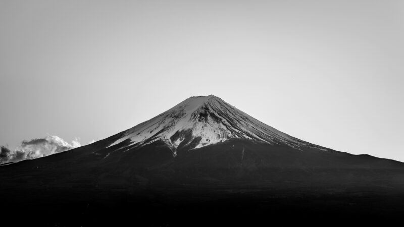 Snowy Mountain Landscape Desktop Wallpaper 4K wallpaper 4K