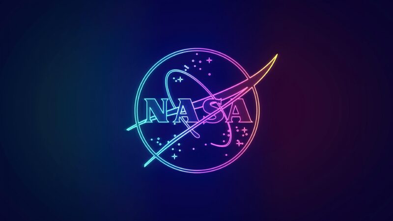 NASA Neon Glow Dark Aesthetic wallpaper 4K