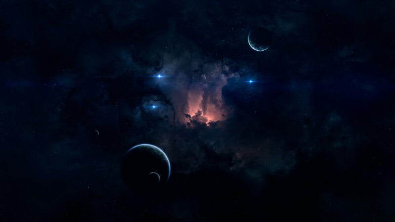 Nebula Planets Space | Cosmic Desktop View wallpaper 4K