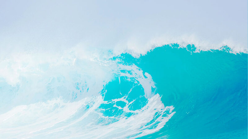 Ocean Wave Curl iPhone | Turquoise Water Foam wallpaper 4K