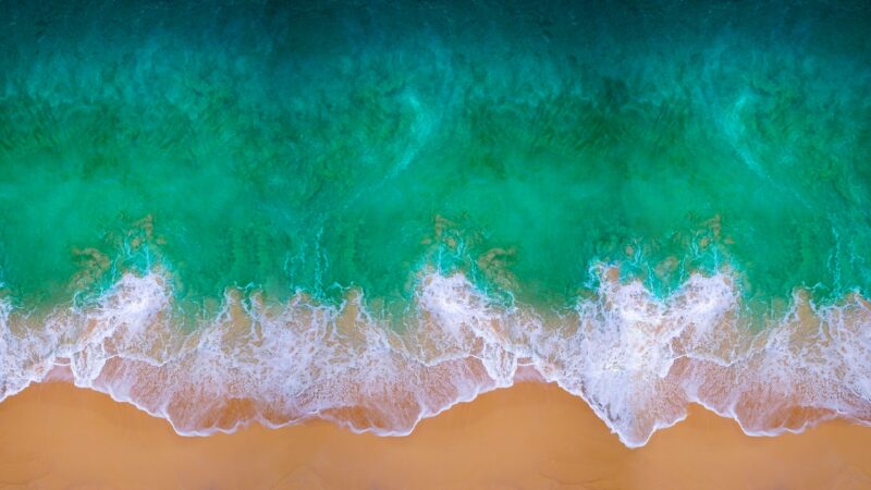 Ocean Waves Sandy Beach | Turquoise Coast Desktop wallpaper 4K