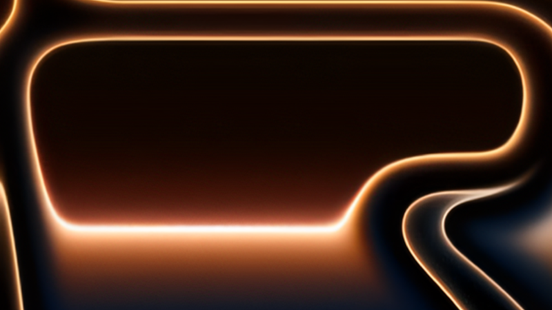 Orange Abstract Layers | Glowing iPhone Art wallpaper 4K
