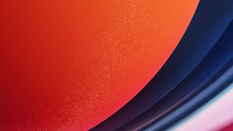 Orange Curve Abstract | Layered Color iPhone wallpaper 4K