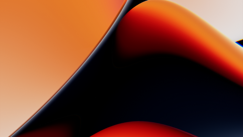 Orange Fluid Art iPhone | Silver Swirls Design wallpaper 4K