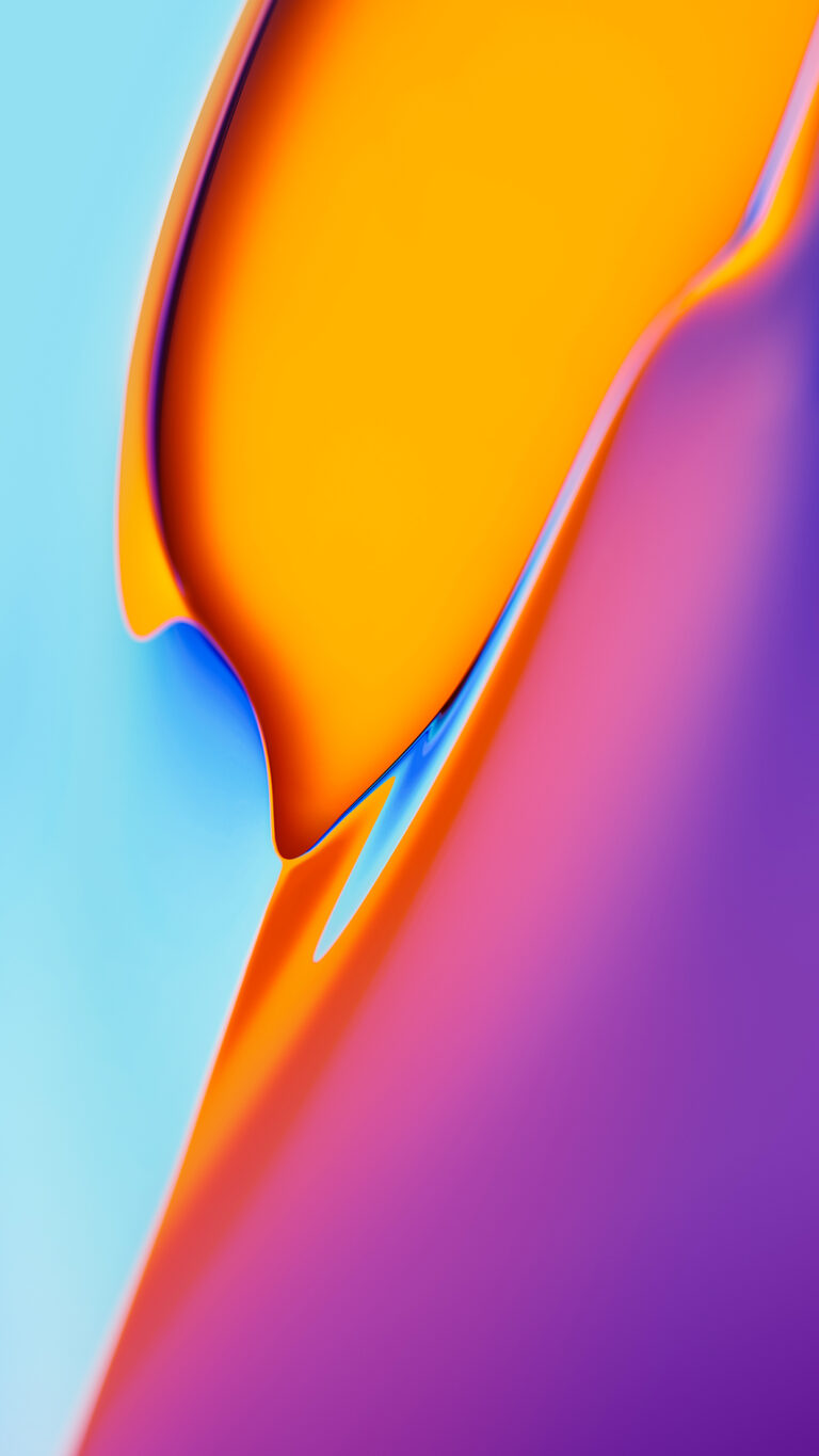 Orange Paint Flow iPhone | Abstract Art Design wallpaper 4K