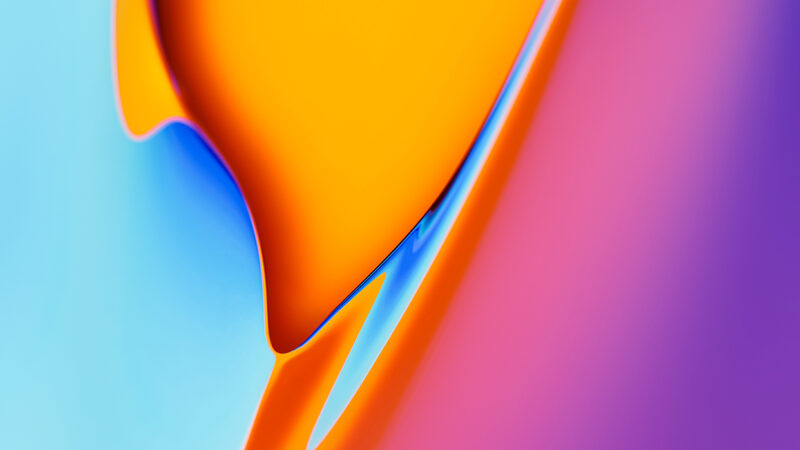 Orange Paint Flow iPhone | Abstract Art Design wallpaper 4K