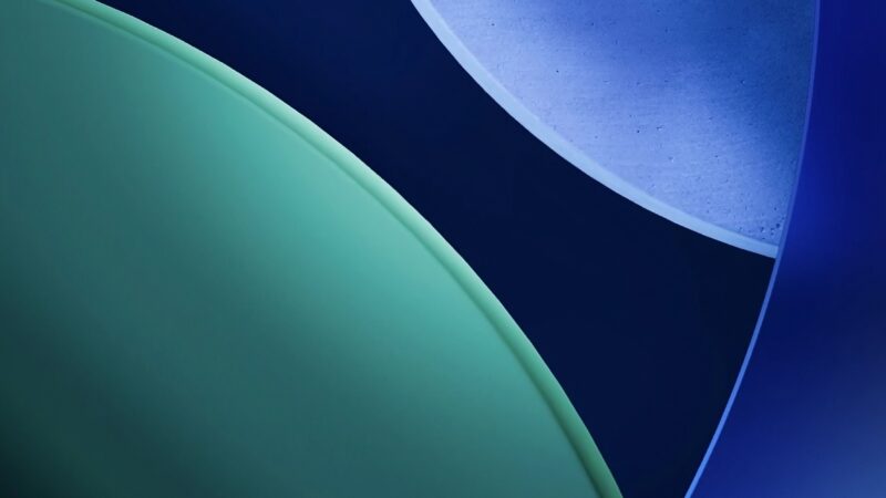 Blue Teal Circles iPhone | Gradient Abstract Art wallpaper 4K