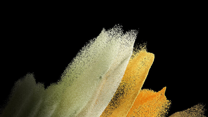 Paint Splashes iPhone | Gold Green & White Art wallpaper 4K