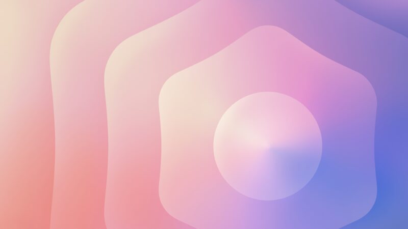 Pastel Abstract Shapes | Soft Gradient Desktop wallpaper 4K