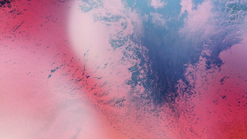 Soft Peach Blue Gradient | Abstract iPhone Background wallpaper 4K