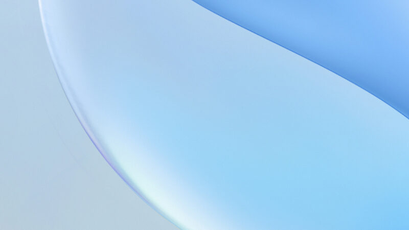 Peach Blue Gradient | Abstract Shapes iPhone wallpaper 4K