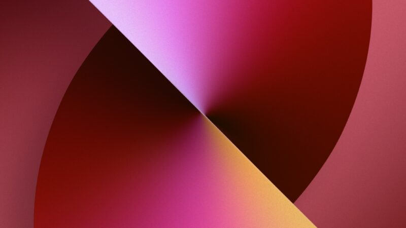 Pink Orange Abstract iPhone | Curved Shape Blend wallpaper 4K