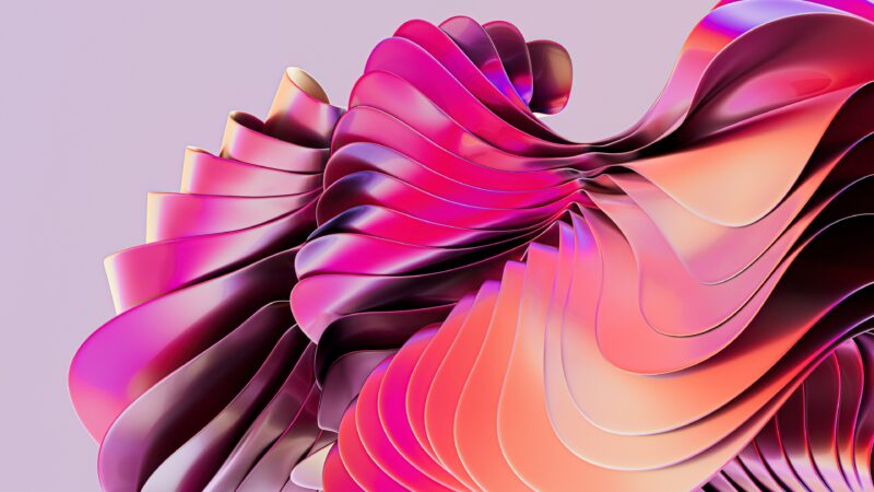 Pink Orange Swirls | Abstract Desktop Art wallpaper 4K