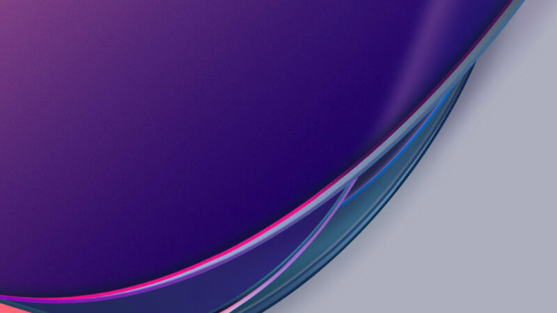 Purple Gradient Layers iPhone | Abstract Neon Curves wallpaper 4K