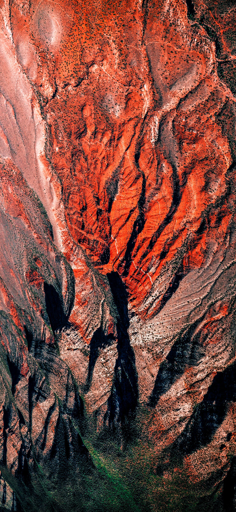 Red River Delta iPhone | Aerial Landscape View wallpaper 4K