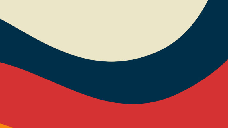 Retro Color Blocks iPhone | Curved Shape Design wallpaper 4K